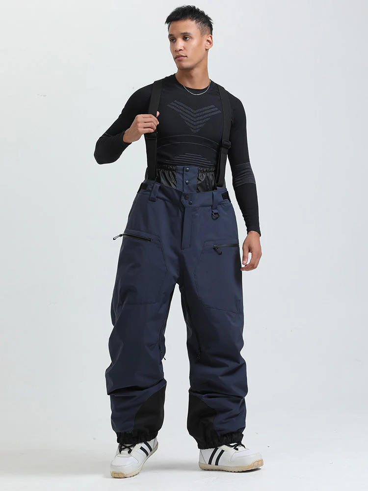 Women's Gsou Snow Durable Mountain Pro All Function Cargo Snow Bibs Pants - Image 16