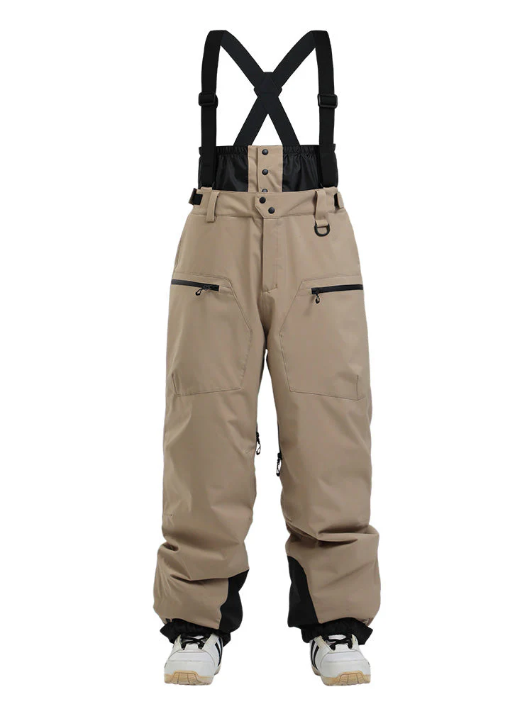 Women's Gsou Snow Durable Mountain Pro All Function Cargo Snow Bibs Pants - Image 3