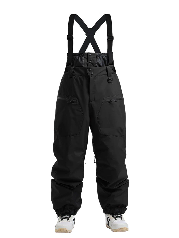 Women's Gsou Snow Durable Mountain Pro All Function Cargo Snow Bibs Pants - Image 4