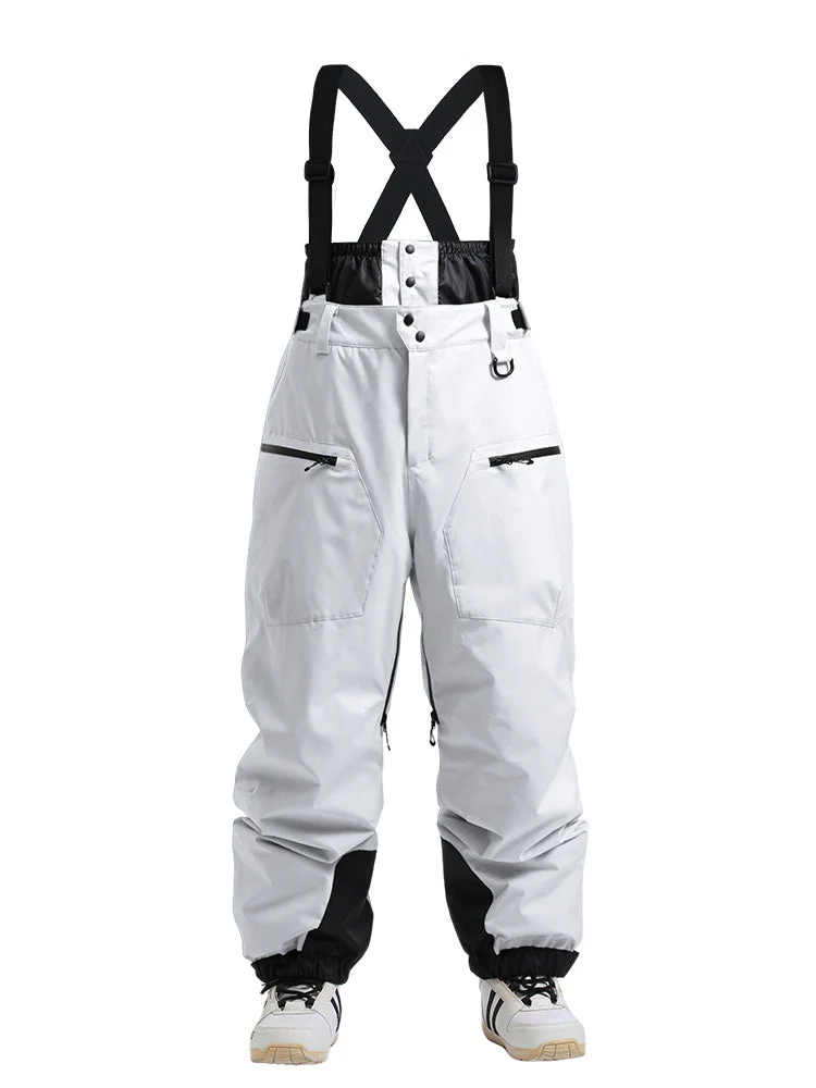 Women's Gsou Snow Durable Mountain Pro All Function Cargo Snow Bibs Pants - Image 8