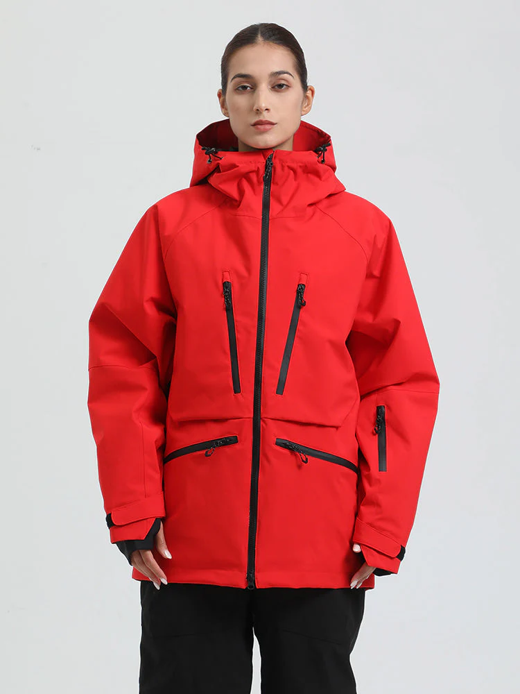 Women's Gsou Snow Durable Mountain Pro All Function Cargo Snow Jacket - Image 14