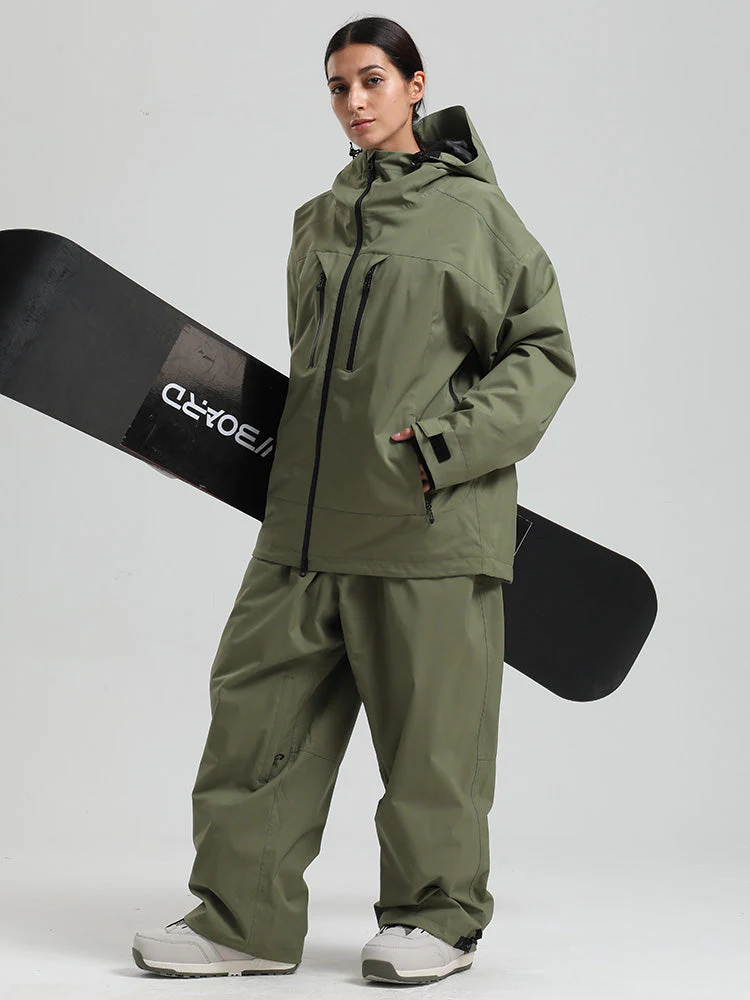 Women's Gsou Snow Durable Mountain Pro Insulated Wind Armor Snow Suits - Image 9