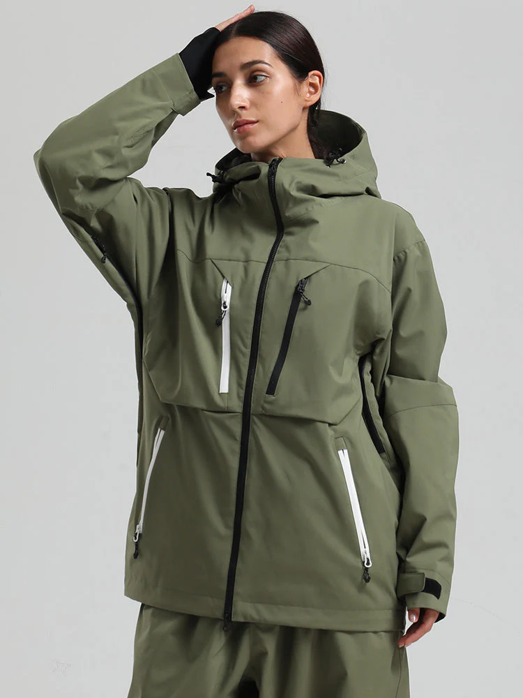 Women's Gsou Snow Durable Mountain Pro Winter Function Cargo Snow Jacket - Image 9