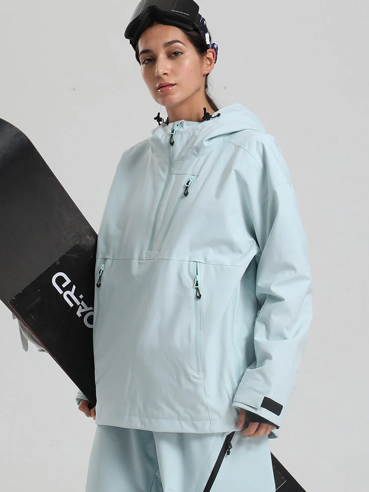 Women's Gsou Snow Durable Mountain Vibe Pullover Anorak Baggy Snow Jacket - Image 10