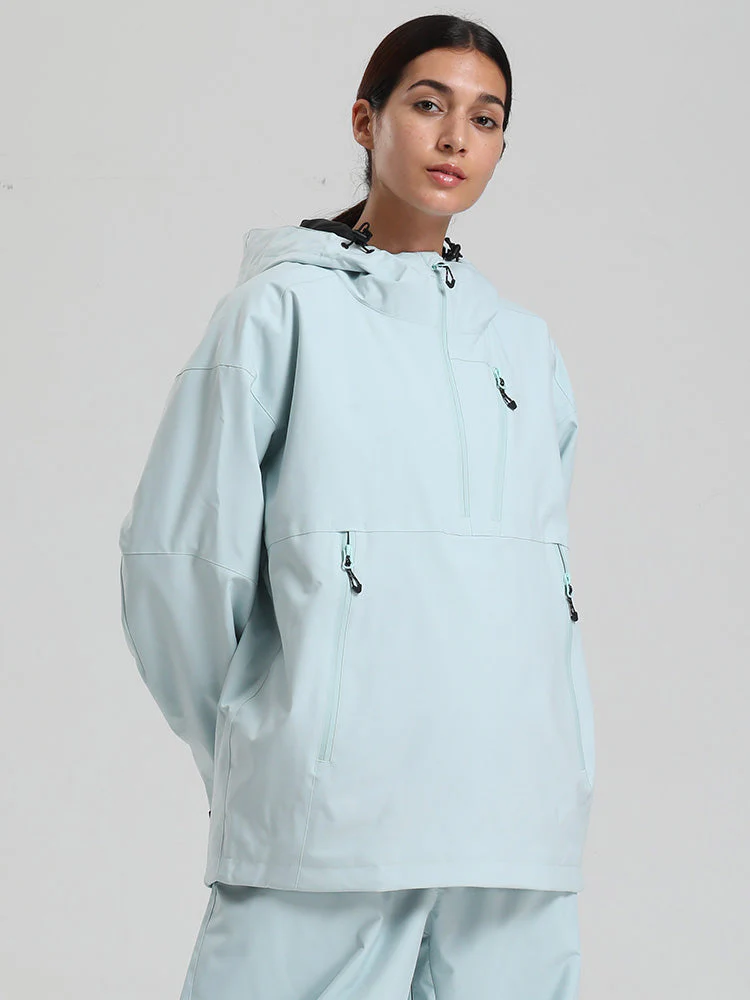 Women's Gsou Snow Durable Mountain Vibe Pullover Anorak Baggy Snow Jacket - Image 12