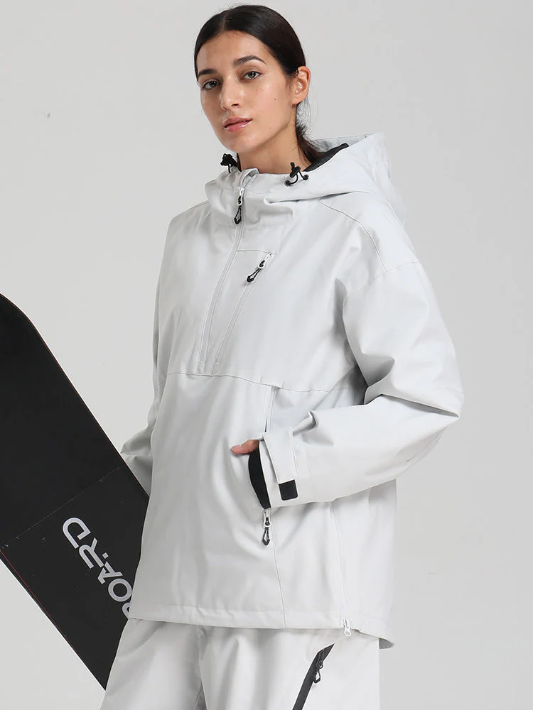 Women's Gsou Snow Durable Mountain Vibe Pullover Anorak Baggy Snow Jacket - Image 13