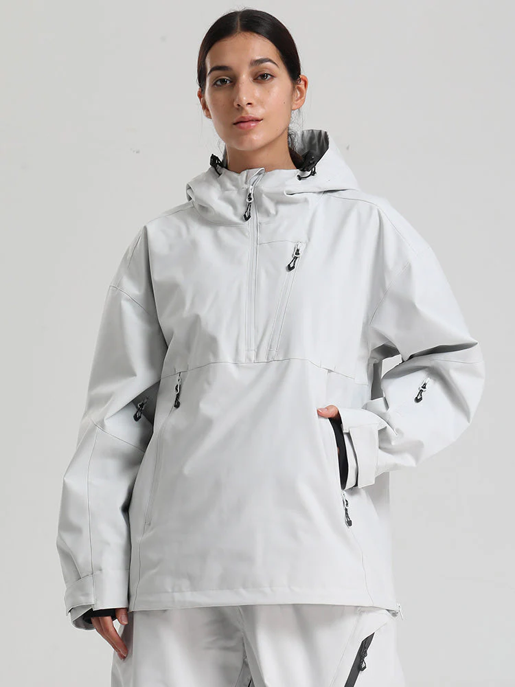 Women's Gsou Snow Durable Mountain Vibe Pullover Anorak Baggy Snow Jacket - Image 14