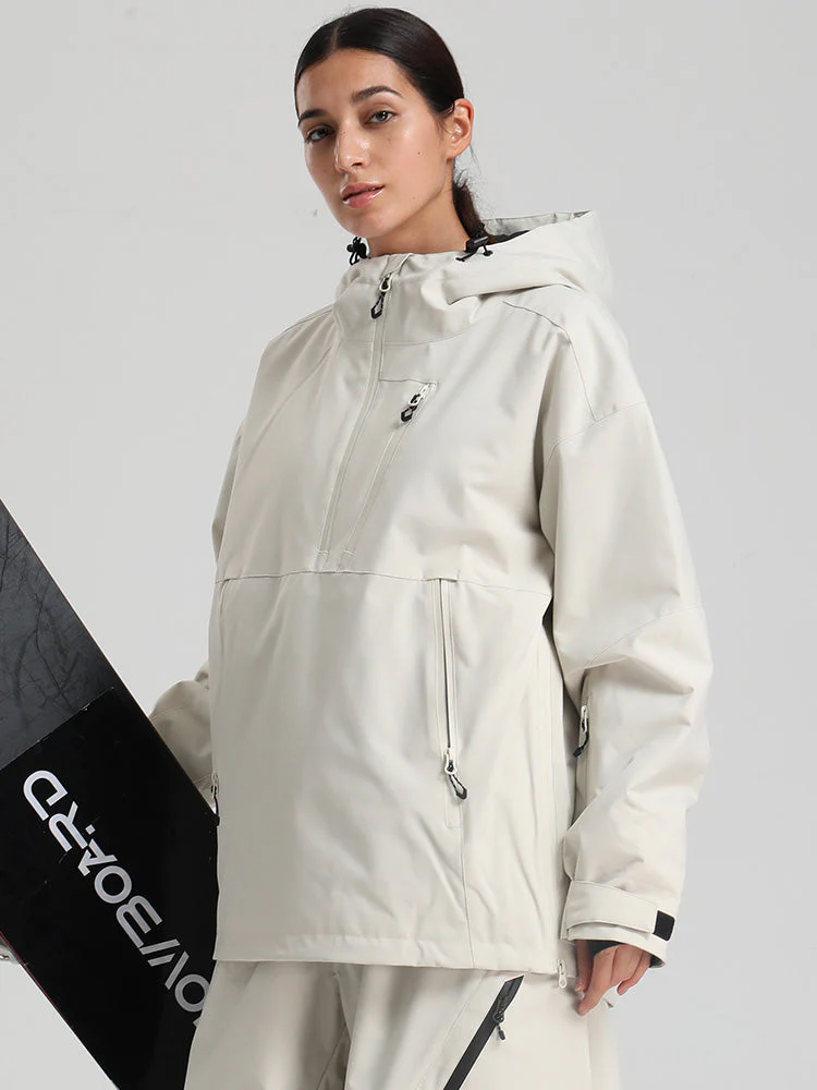 Women's Gsou Snow Durable Mountain Vibe Pullover Anorak Baggy Snow Jacket - Image 16