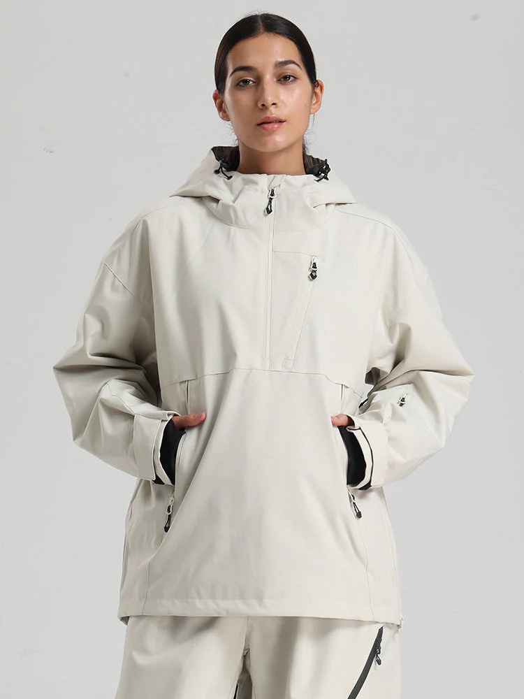 Women's Gsou Snow Durable Mountain Vibe Pullover Anorak Baggy Snow Jacket - Image 18