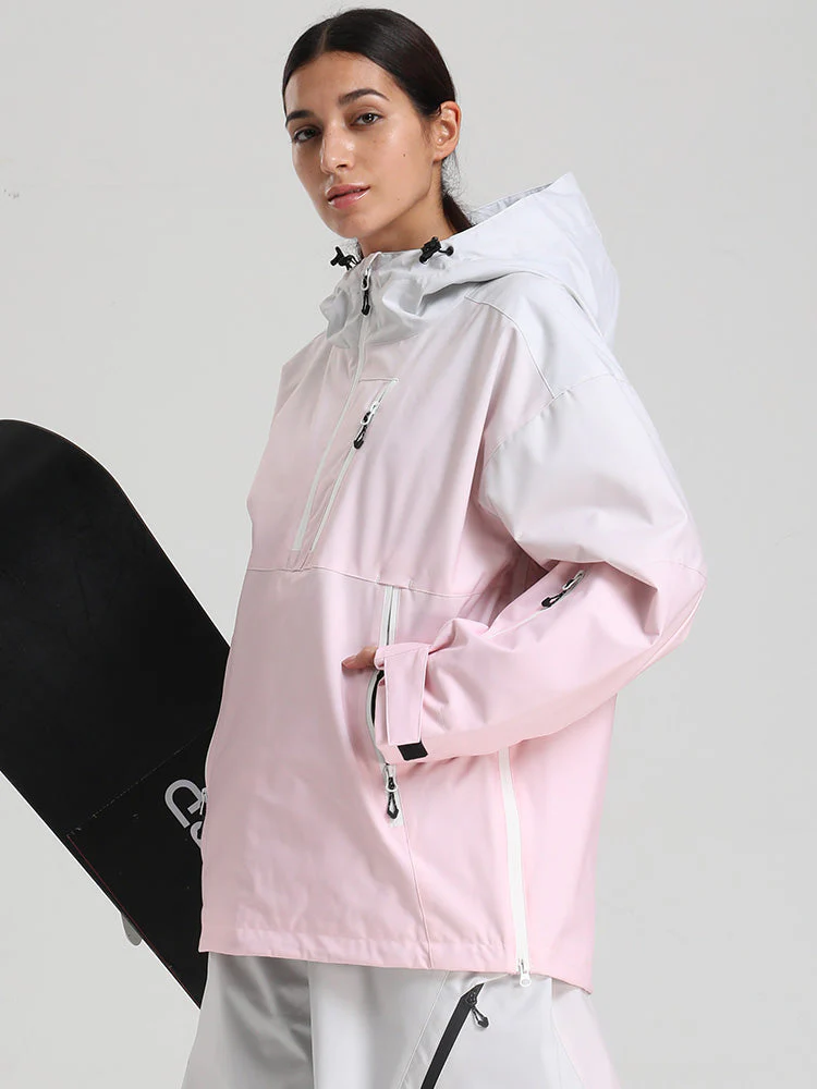 Women's Gsou Snow Durable Mountain Vibe Pullover Anorak Baggy Snow Jacket - Image 19