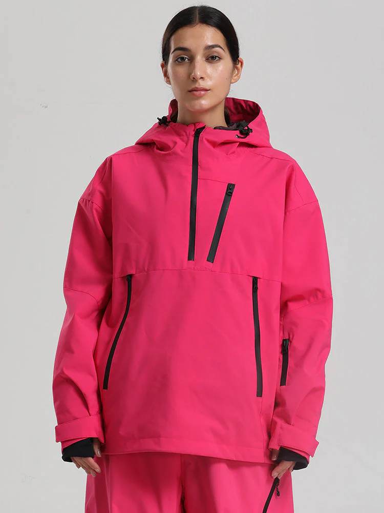 Women's Gsou Snow Durable Mountain Vibe Pullover Anorak Baggy Snow Jacket - Image 2