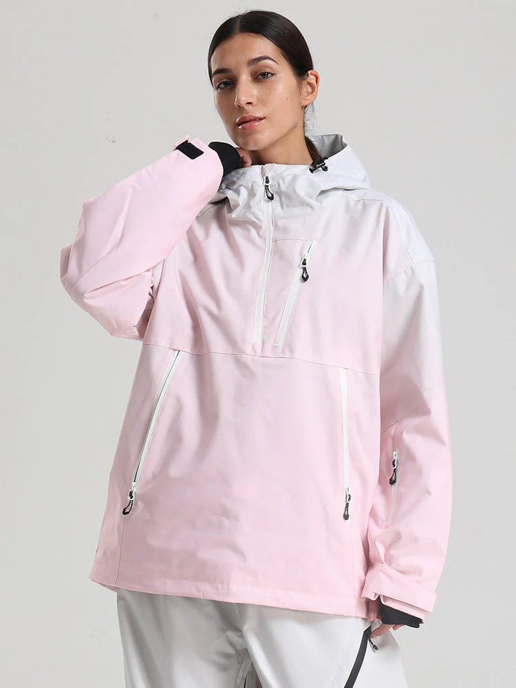 Women's Gsou Snow Durable Mountain Vibe Pullover Anorak Baggy Snow Jacket - Image 20