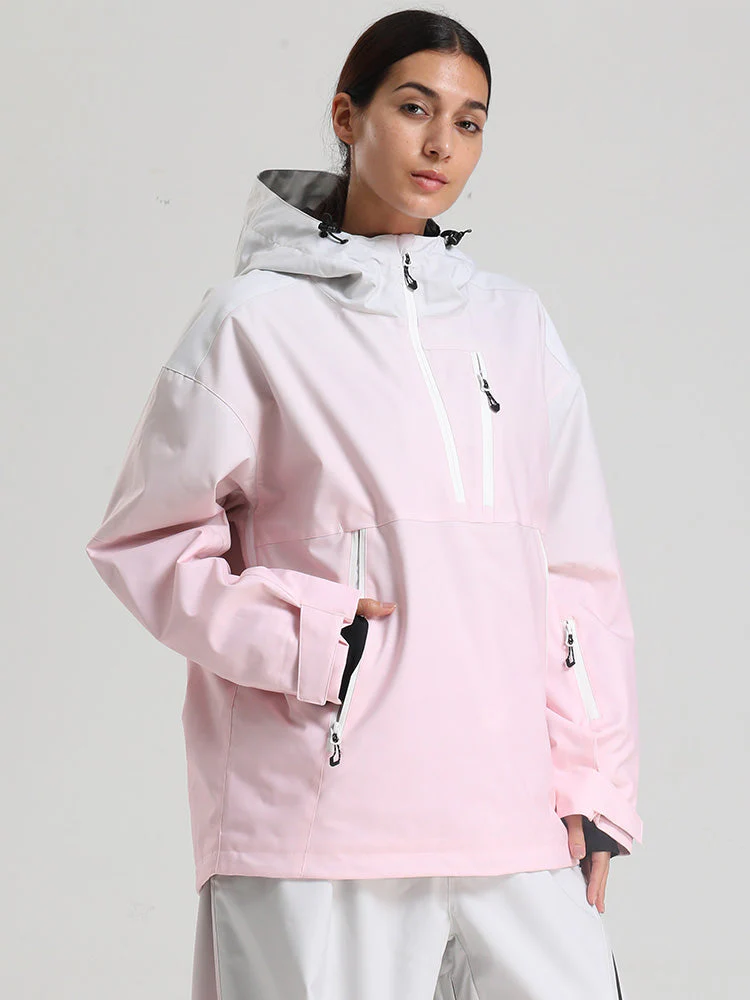 Women's Gsou Snow Durable Mountain Vibe Pullover Anorak Baggy Snow Jacket - Image 21