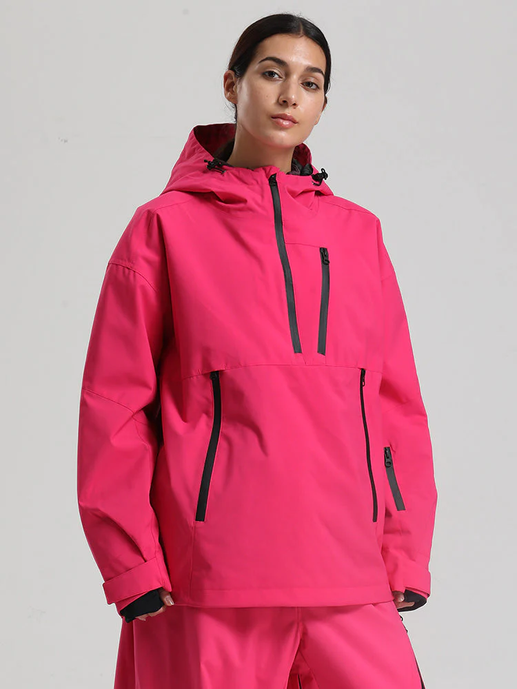 Women's Gsou Snow Durable Mountain Vibe Pullover Anorak Baggy Snow Jacket - Image 3