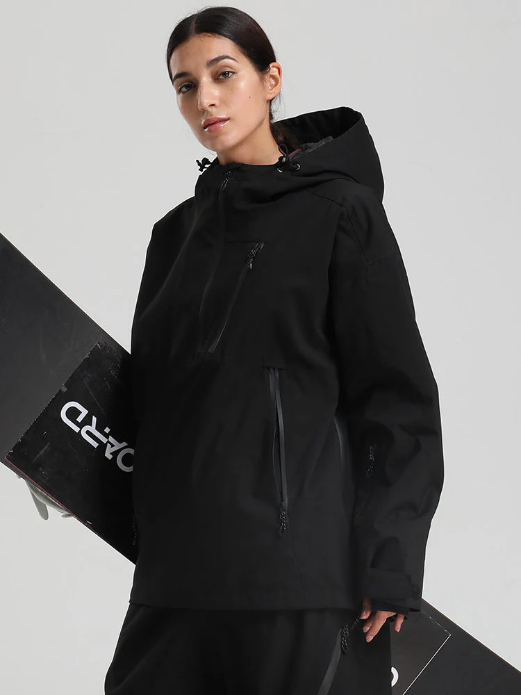 Women's Gsou Snow Durable Mountain Vibe Pullover Anorak Baggy Snow Jacket - Image 4