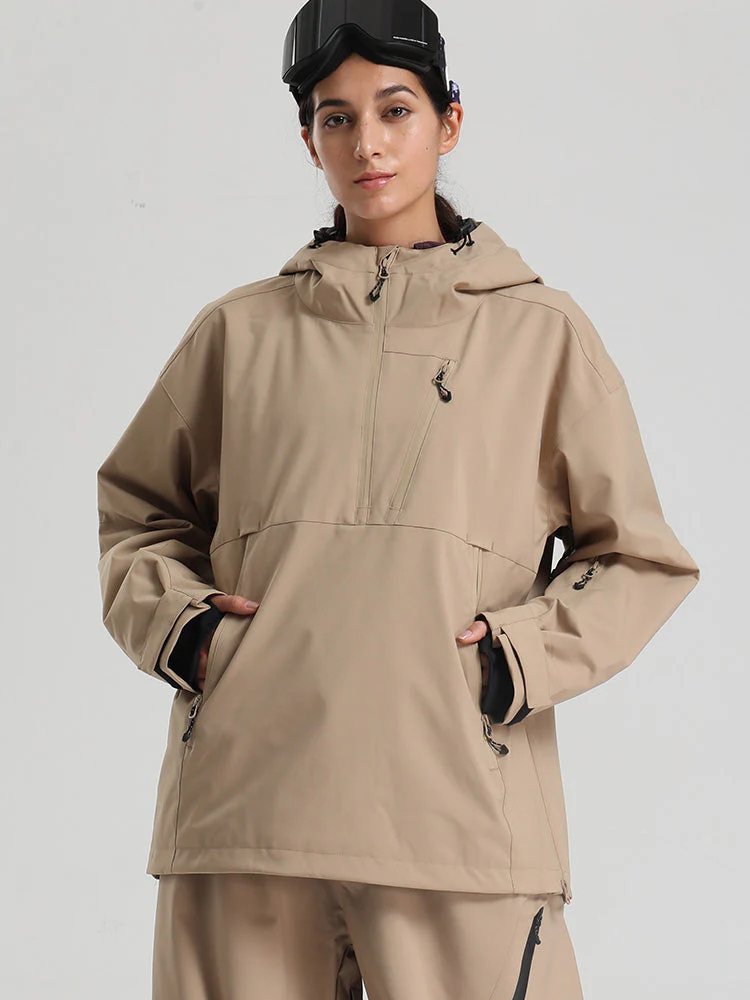 Women's Gsou Snow Durable Mountain Vibe Pullover Anorak Baggy Snow Jacket - Image 8