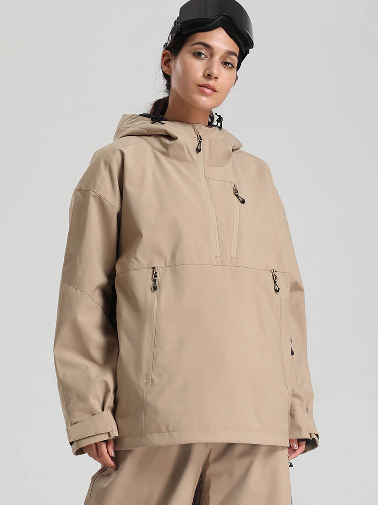 Women's Gsou Snow Durable Mountain Vibe Pullover Anorak Baggy Snow Jacket - Image 9