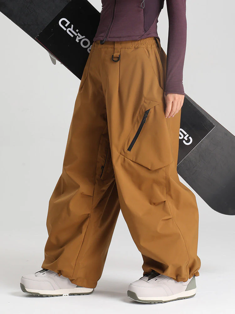 Women's Gsou Snow Durable Urban Vibe All Function Baggy Snow Pants - Image 11