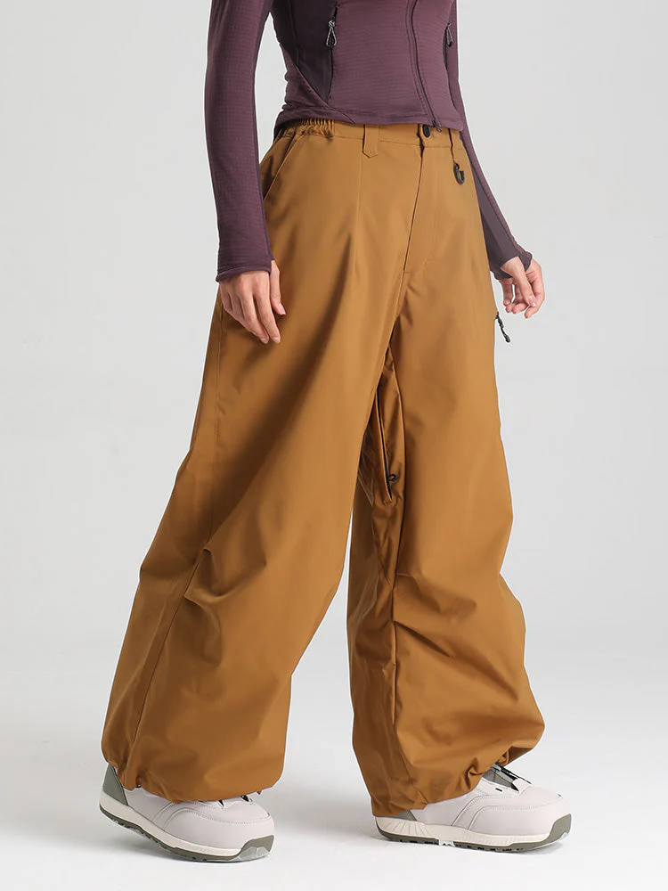 Women's Gsou Snow Durable Urban Vibe All Function Baggy Snow Pants - Image 12