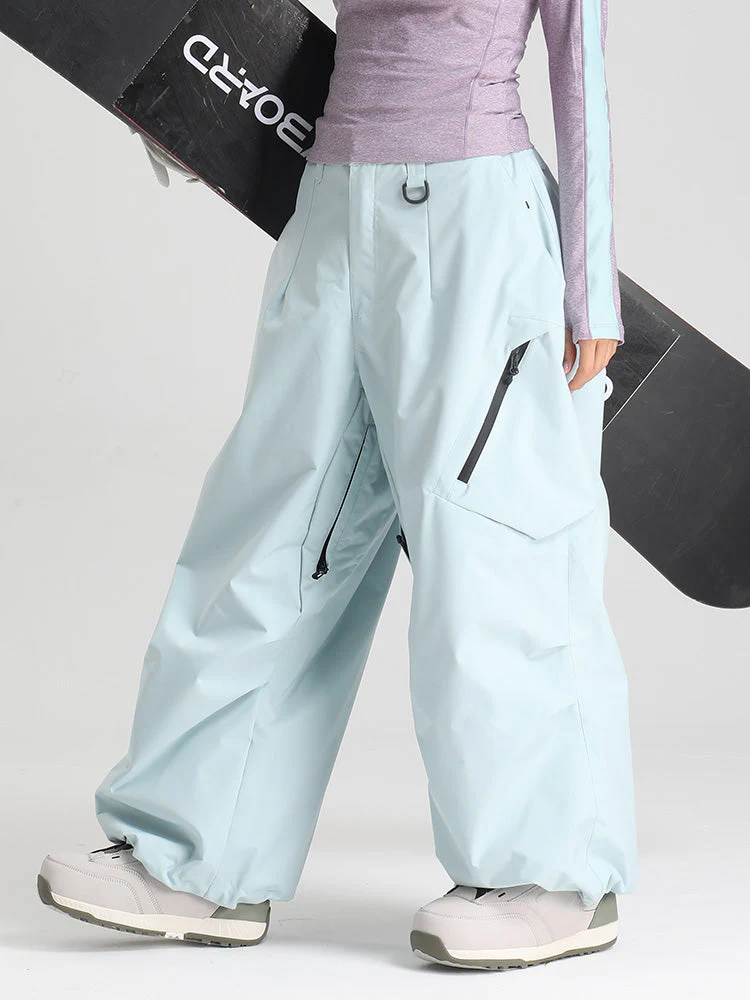 Women's Gsou Snow Durable Urban Vibe All Function Baggy Snow Pants - Image 14