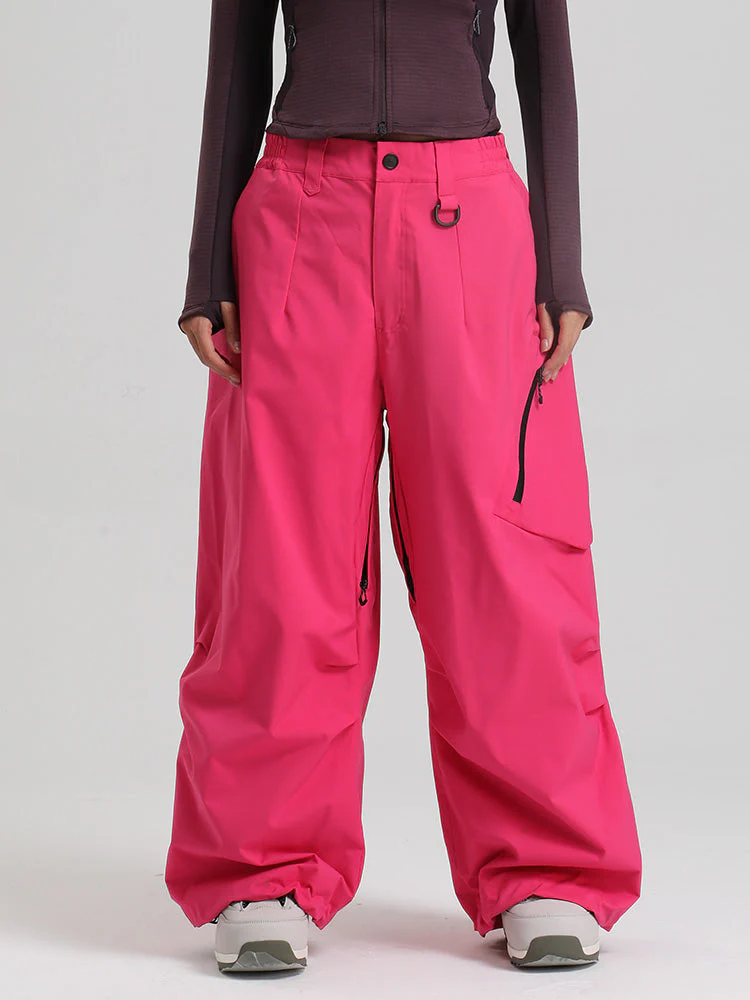 Women's Gsou Snow Durable Urban Vibe All Function Baggy Snow Pants - Image 16