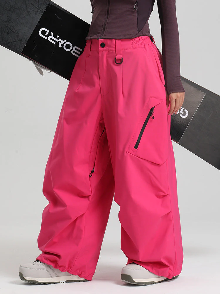 Women's Gsou Snow Durable Urban Vibe All Function Baggy Snow Pants - Image 17