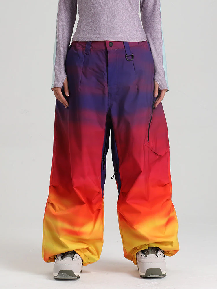 Women's Gsou Snow Durable Urban Vibe All Function Baggy Snow Pants - Image 19