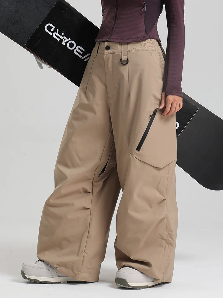 Women's Gsou Snow Durable Urban Vibe All Function Baggy Snow Pants - Image 2