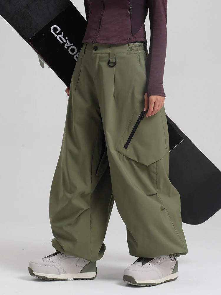 Women's Gsou Snow Durable Urban Vibe All Function Baggy Snow Pants - Image 23