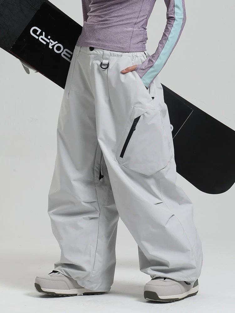 Women's Gsou Snow Durable Urban Vibe All Function Baggy Snow Pants - Image 26