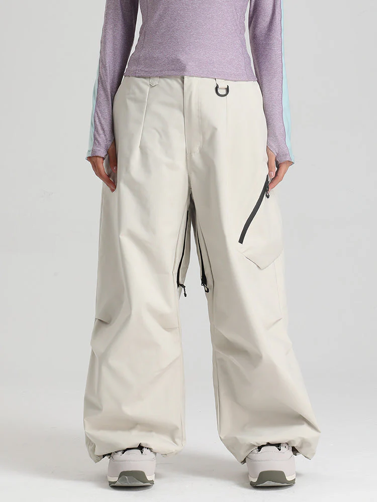 Women's Gsou Snow Durable Urban Vibe All Function Baggy Snow Pants - Image 4