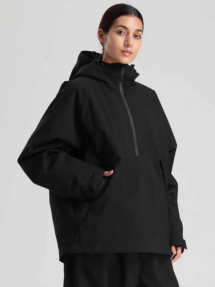 Women's Gsou Snow Durable Urban Vibe Pullover Anorak Snowboard Jacket - Image 12