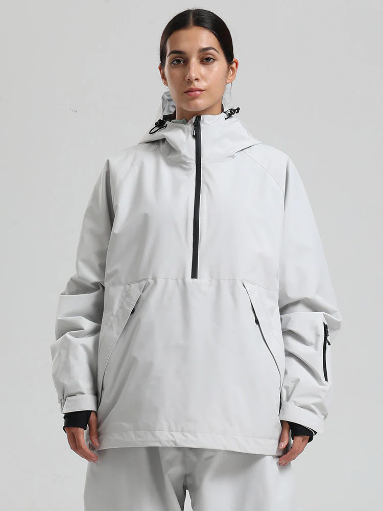 Women's Gsou Snow Durable Urban Vibe Pullover Anorak Snowboard Jacket - Image 15
