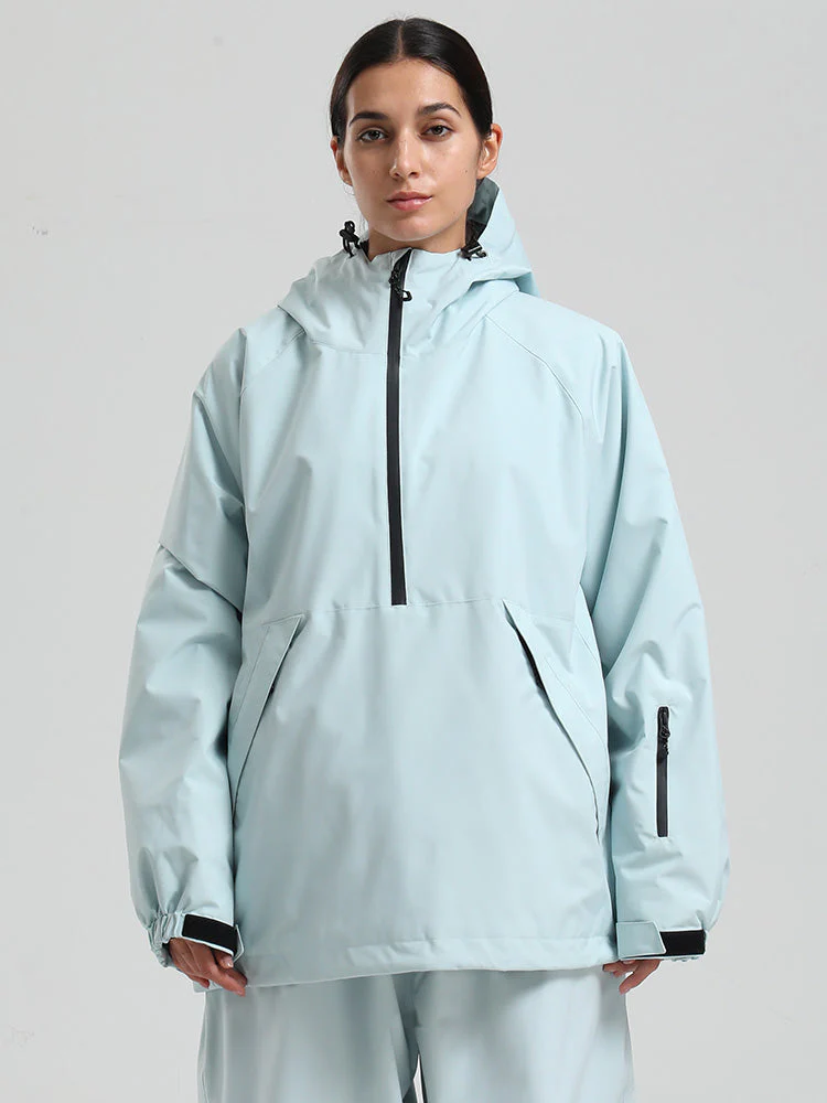 Women's Gsou Snow Durable Urban Vibe Pullover Anorak Snowboard Jacket - Image 17