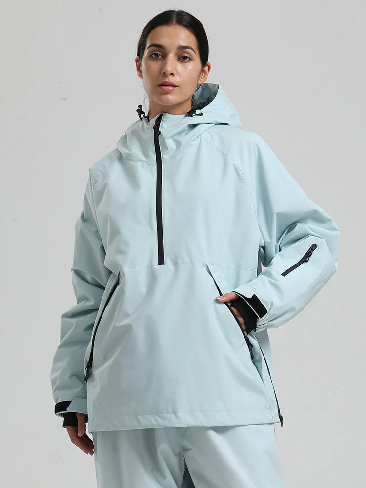 Women's Gsou Snow Durable Urban Vibe Pullover Anorak Snowboard Jacket - Image 18