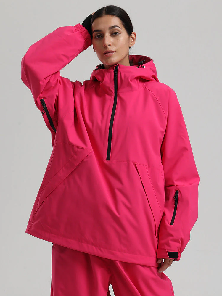 Women's Gsou Snow Durable Urban Vibe Pullover Anorak Snowboard Jacket - Image 2