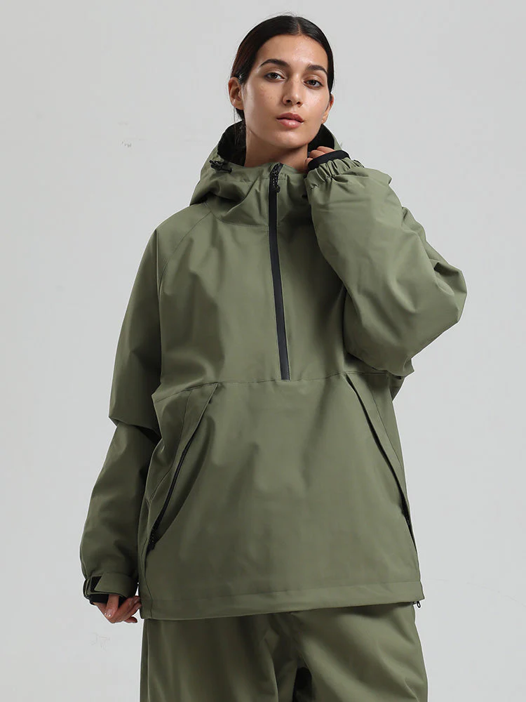 Women's Gsou Snow Durable Urban Vibe Pullover Anorak Snowboard Jacket - Image 20