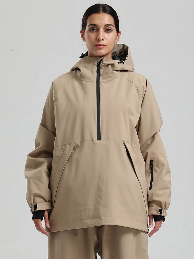 Women's Gsou Snow Durable Urban Vibe Pullover Anorak Snowboard Jacket - Image 23