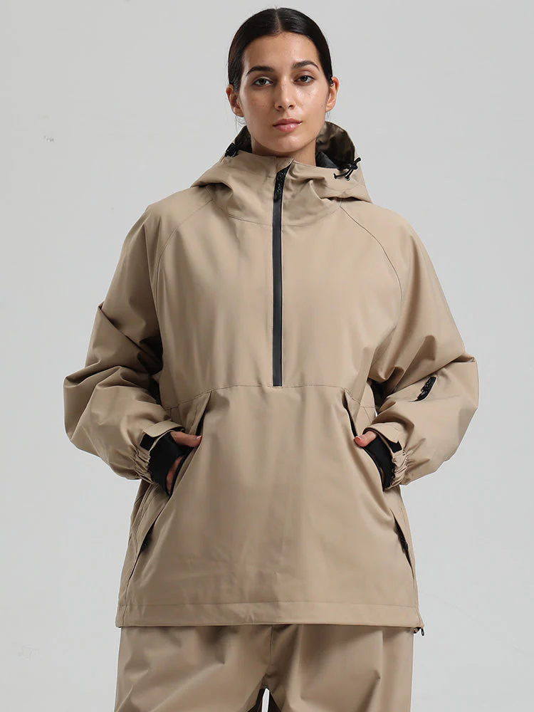 Women's Gsou Snow Durable Urban Vibe Pullover Anorak Snowboard Jacket - Image 24