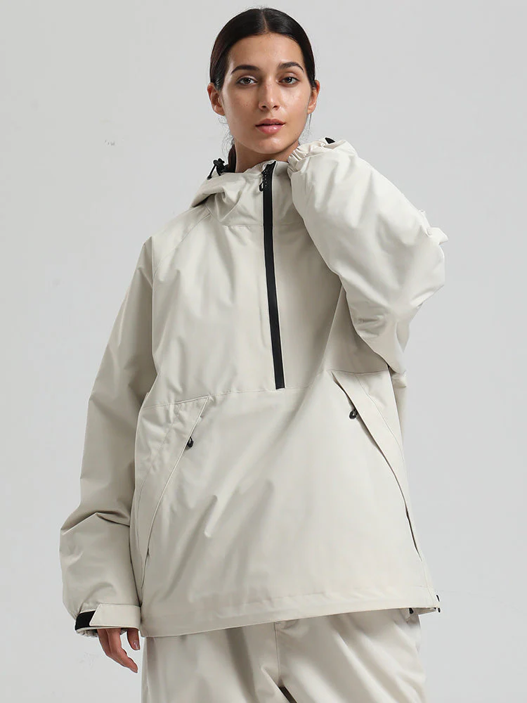 Women's Gsou Snow Durable Urban Vibe Pullover Anorak Snowboard Jacket - Image 4