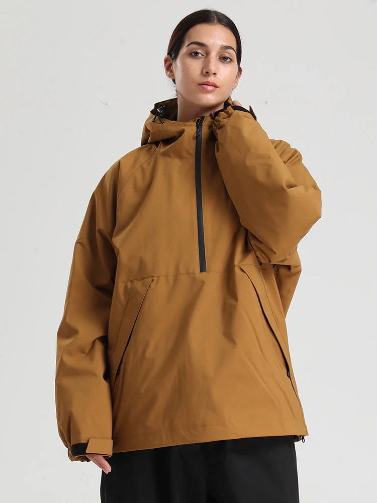 Women's Gsou Snow Durable Urban Vibe Pullover Anorak Snowboard Jacket - Image 7