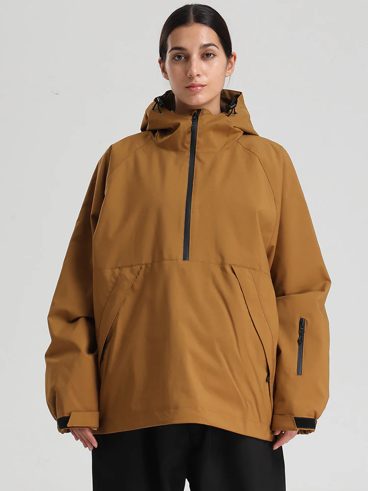 Women's Gsou Snow Durable Urban Vibe Pullover Anorak Snowboard Jacket - Image 8