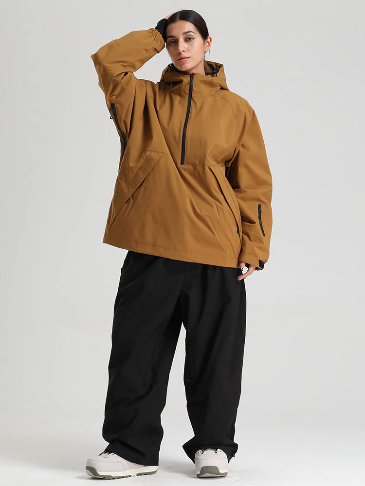 Women's Gsou Snow Durable Urban Vibe Pullover Anorak Snowboard Suits - Image 22