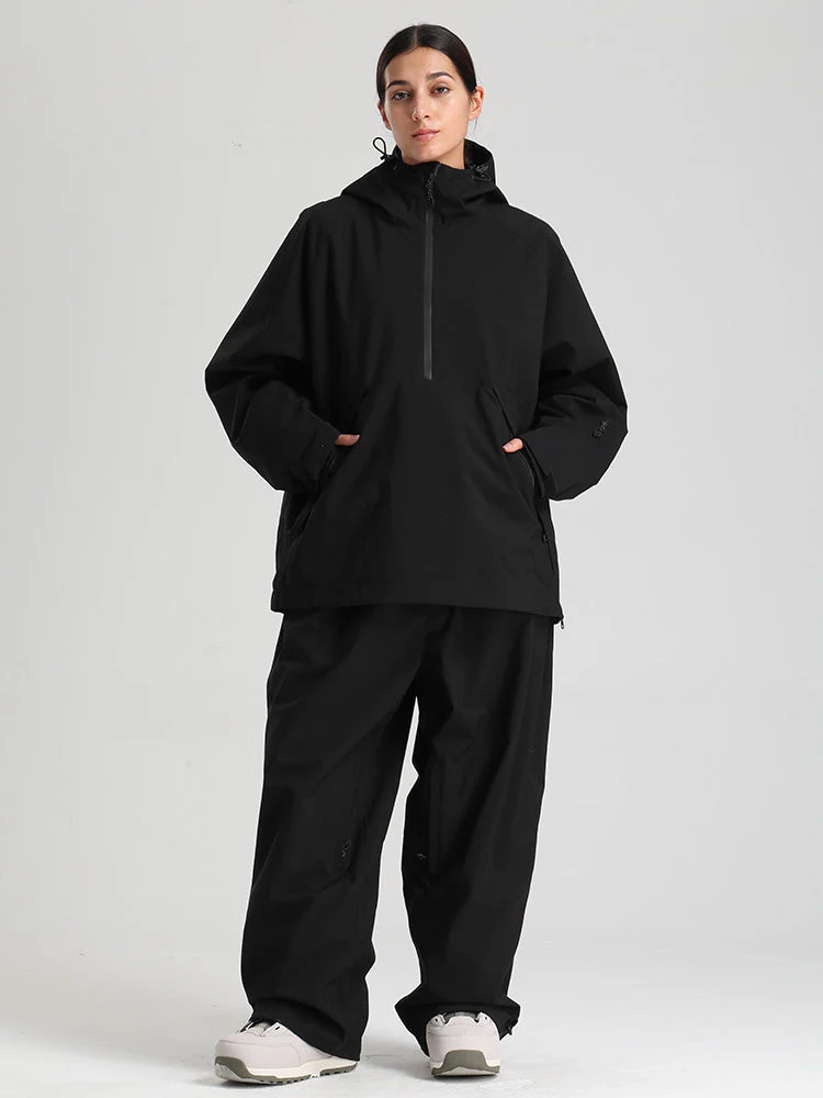 Women's Gsou Snow Durable Urban Vibe Pullover Anorak Snowboard Suits - Image 4
