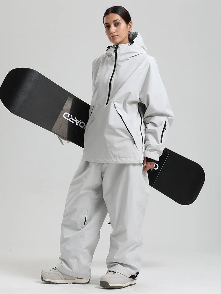Women's Gsou Snow Durable Urban Vibe Pullover Anorak Snowboard Suits - Image 6
