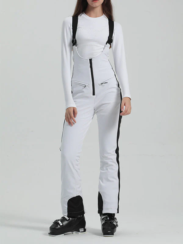 Women's Gsou Snow Elegant Flare Ski Bibs Pants - Image 9