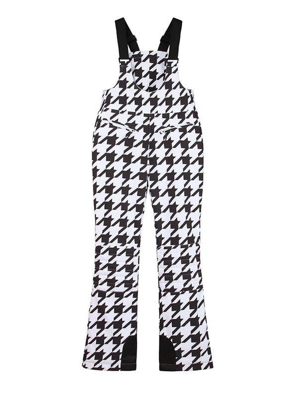 Women's Gsou Snow Elegant Stretch Flare Ski Bibs Pants - Image 4