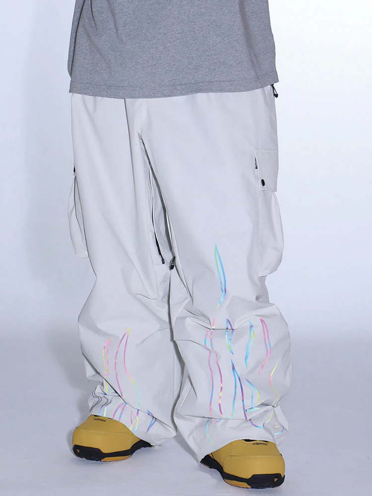 Women's Gsou Snow Furious Spark Reflective Fire Cargo Snow Pants - Image 3