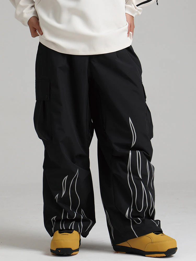 Women's Gsou Snow Furious Spark Reflective Fire Cargo Snow Pants - Image 5