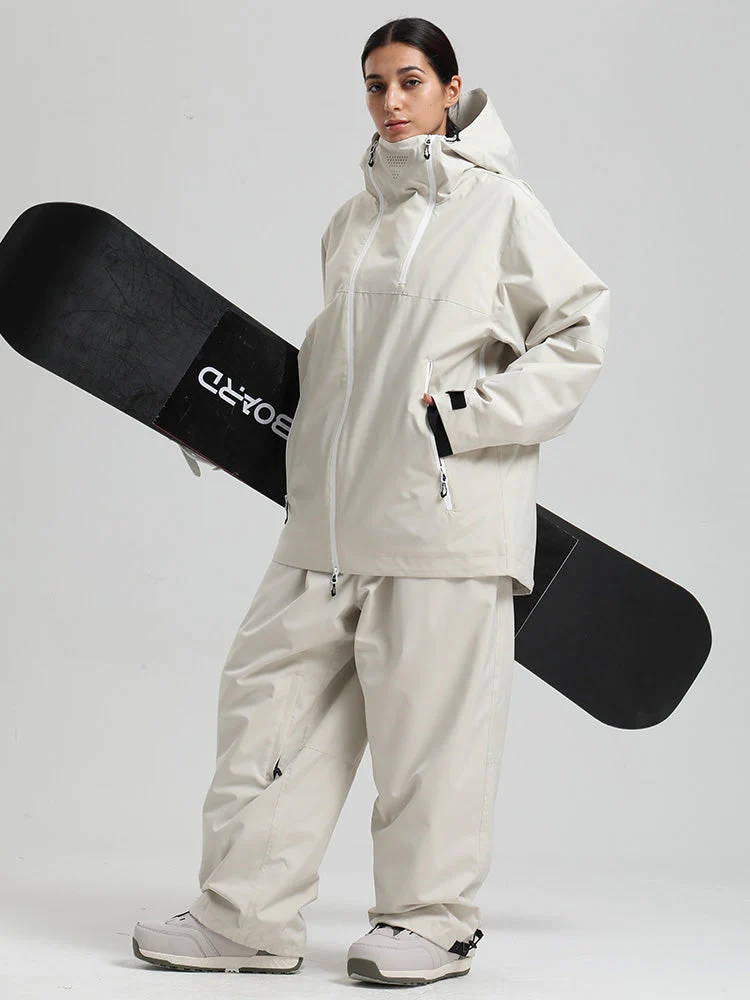 Women's Gsou Snow HyperDrive All-Season Color Block Mountain Cargo Snow Suits - Image 13